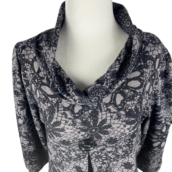 Papillon Floral Tunic Dress - Size Large - Picture 3 of 9